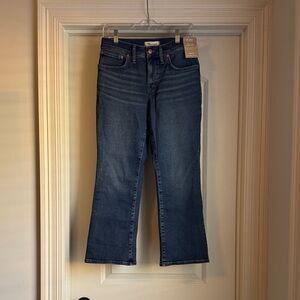 Madewell Dark Blue Kick Out Jeans